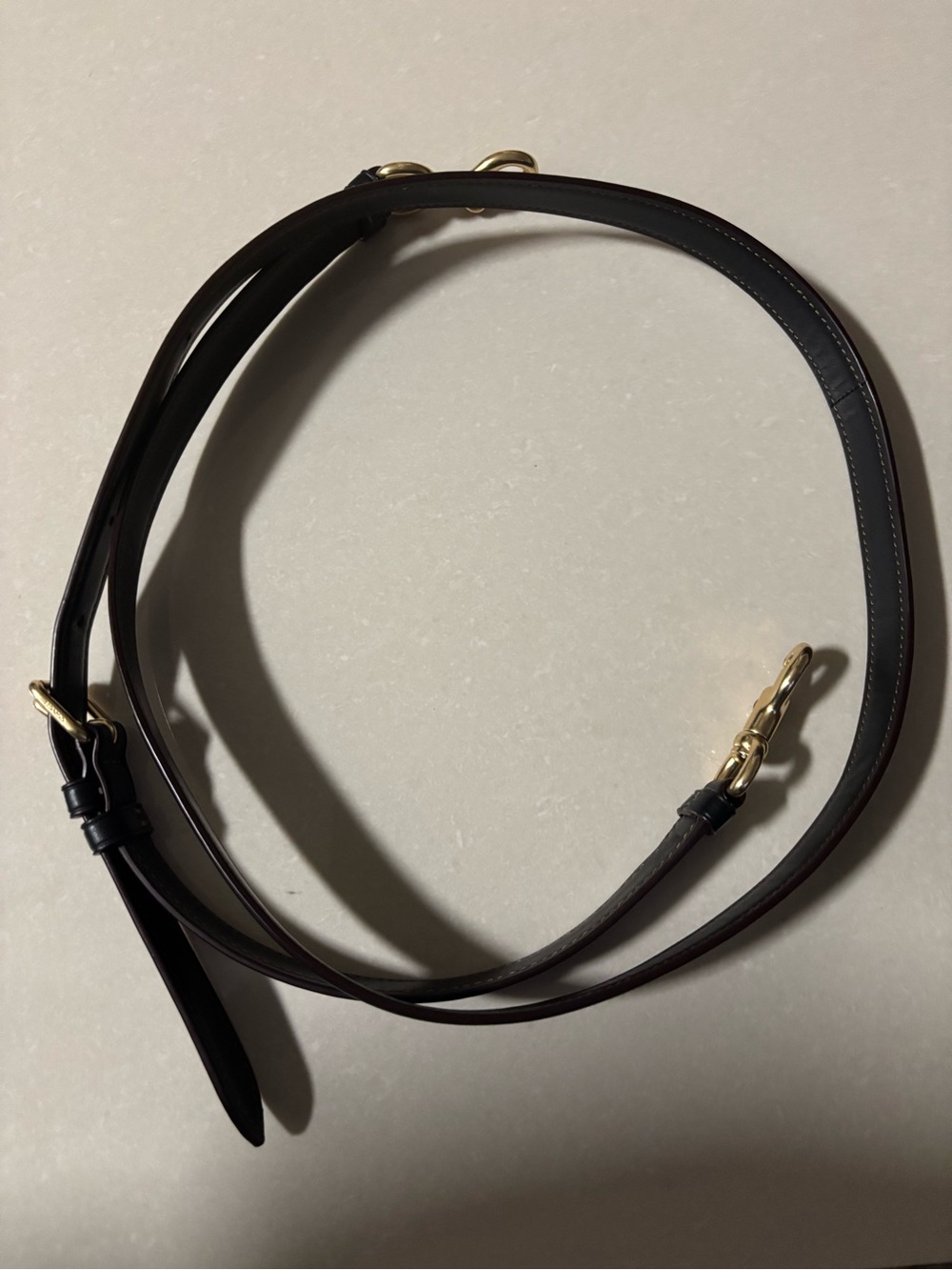 Coach Rowan Black Pebble Leather Satchel with Gold Hardware and Detachable Strap - Picture 7 of 10